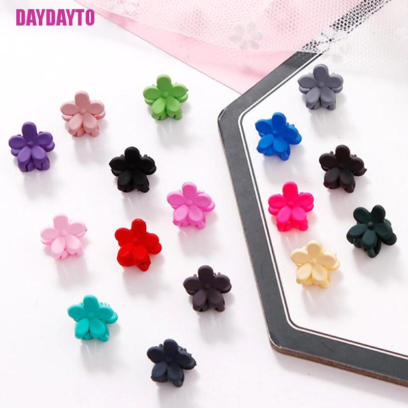 Set 10 Kẹp Tóc Càng Cua Hình Bông Hoa Màu Sắc Ngọt Ngào Thời Trang