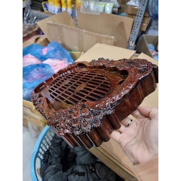 KHAY TRÀ NHỰA GIẢ GỖ SANG TRỌNG MINH HẢI