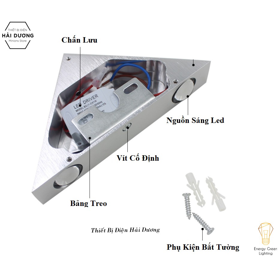 Đèn Trang Trí Gắn Tường Decor Phong Cách Bắc Âu Tàu Con Thoi DT-235 - Led Siêu Sáng - Bảo hành 1 năm - Energy Green Ligh