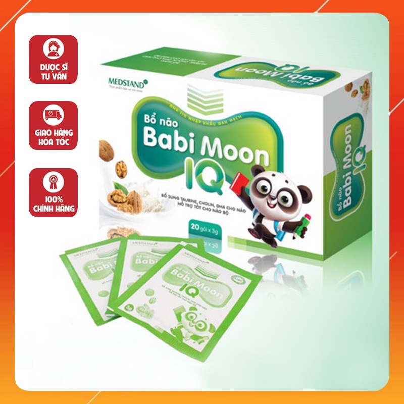 Bổ não Babi Moon IQ - Bổ sung taurine cholin, dha cho não hỗ trợ tốt cho não bộ - giúp trẻ thông minh