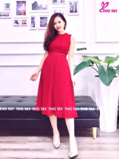 ĐẦM VOAN DẬP LI PHỐI REN CAO CẤP