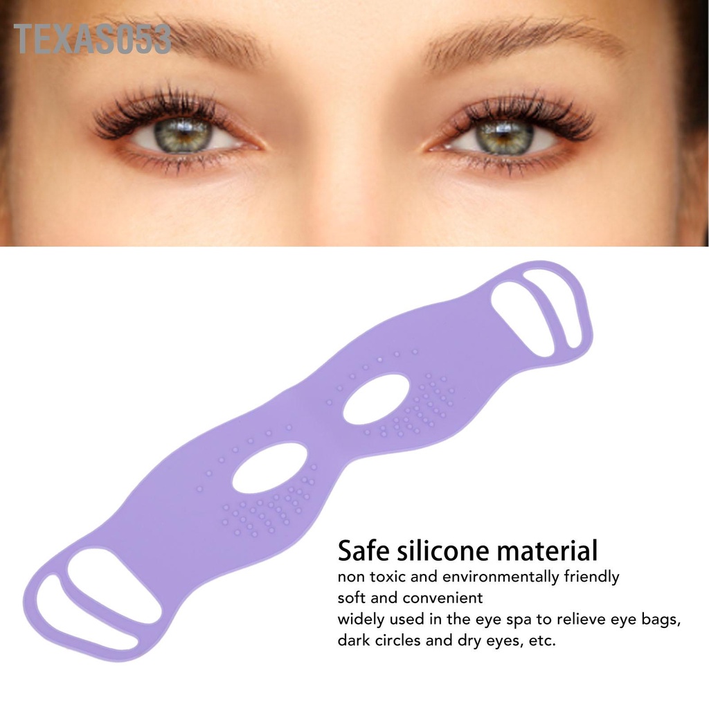 Hàng Sẵn Mặt nạ mắt silicone có thể tái sử dụng Di động giảm áp lực treo cho SPA và ngủ【Texas053】