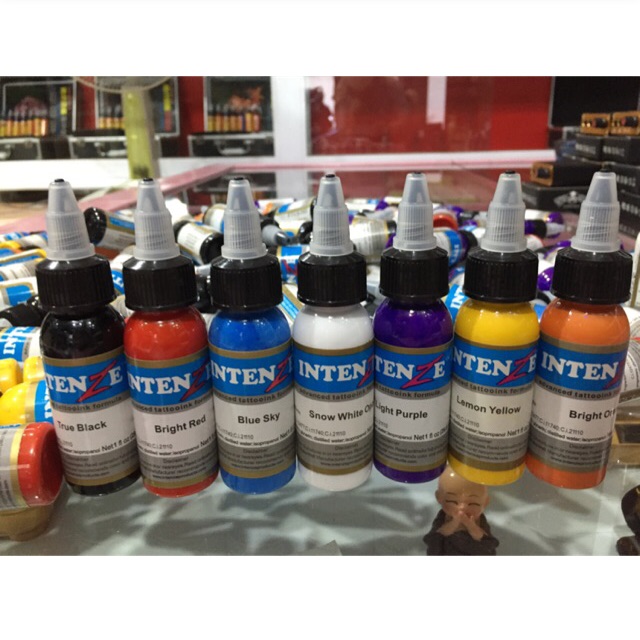 Sét 7 màu mực tập intenze
