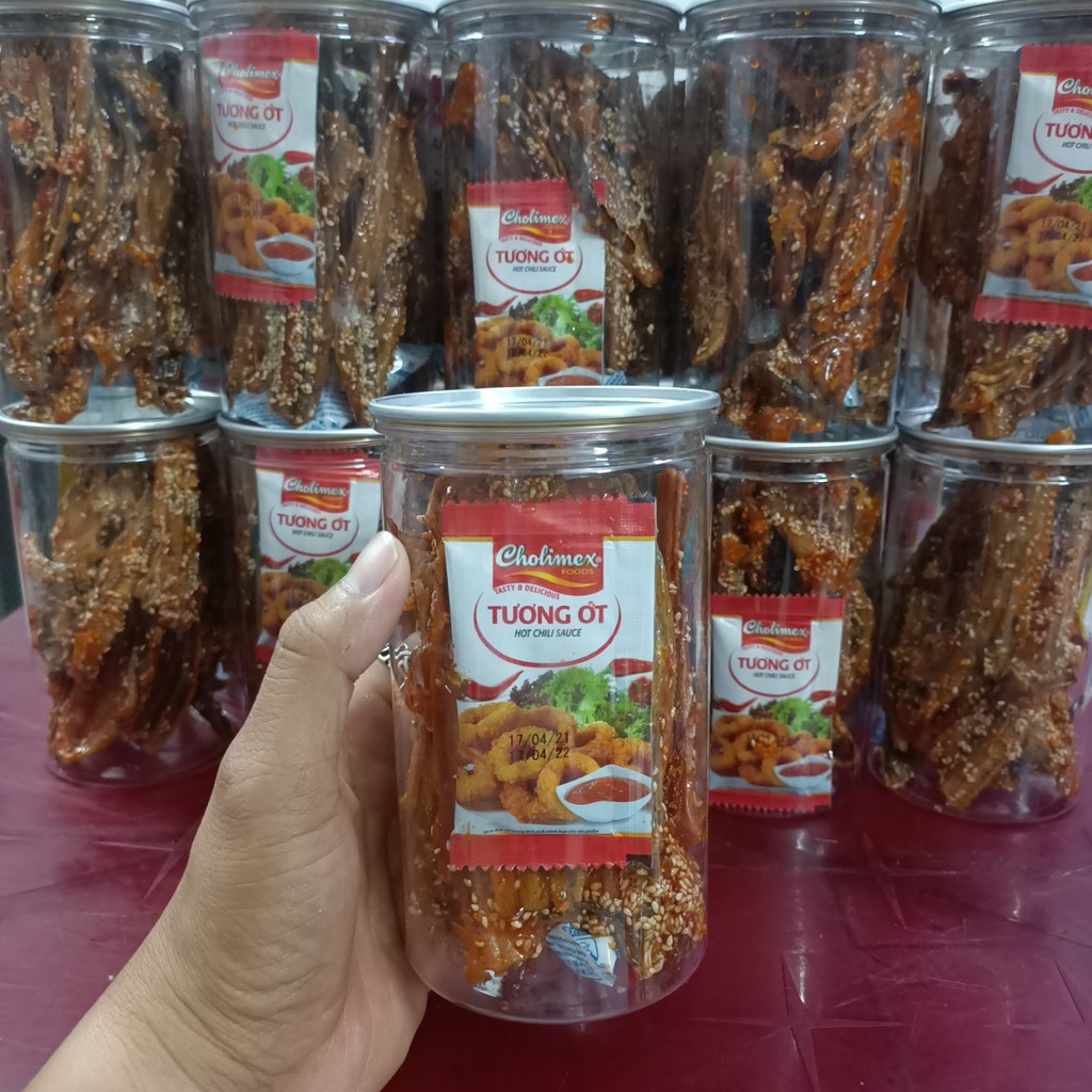 cá khoai rim tẩm mè lon pet 250gr 48K |khô cá khoai|