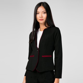 Áo Vest Phối Viền Tay dài