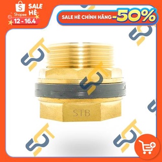 Mua Khớp nối bồn nước  49mm  60mm  Rốn bồn  ốc toét nước có ren trong ren ngoài cùng kích thước - Chất liệu Đồng thau