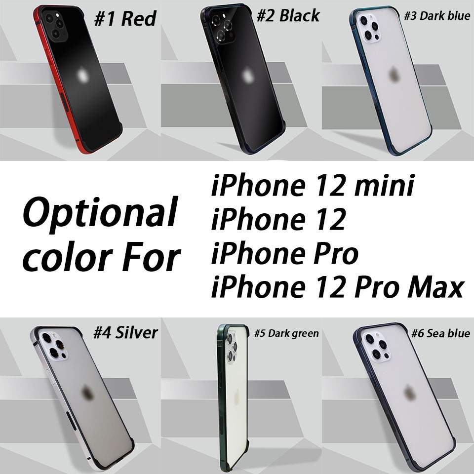 Ốp điện thoại viền kim loại cho iPhone 11 Pro Max 12 Pro Max iPhone 11 iPhone 7 Plus