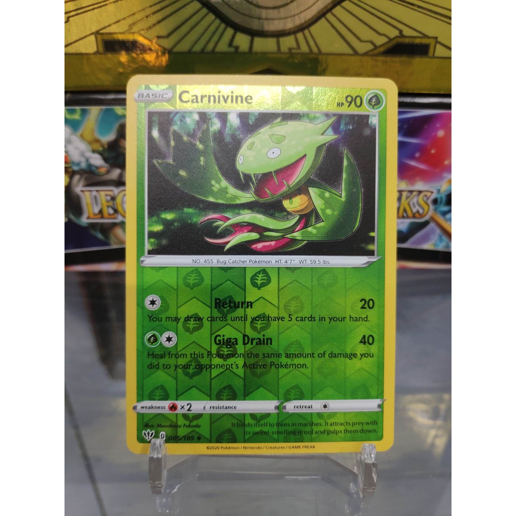 [ Dưa Hấu Yugioh ] Lá bài thẻ bài Pokemon Carnivine