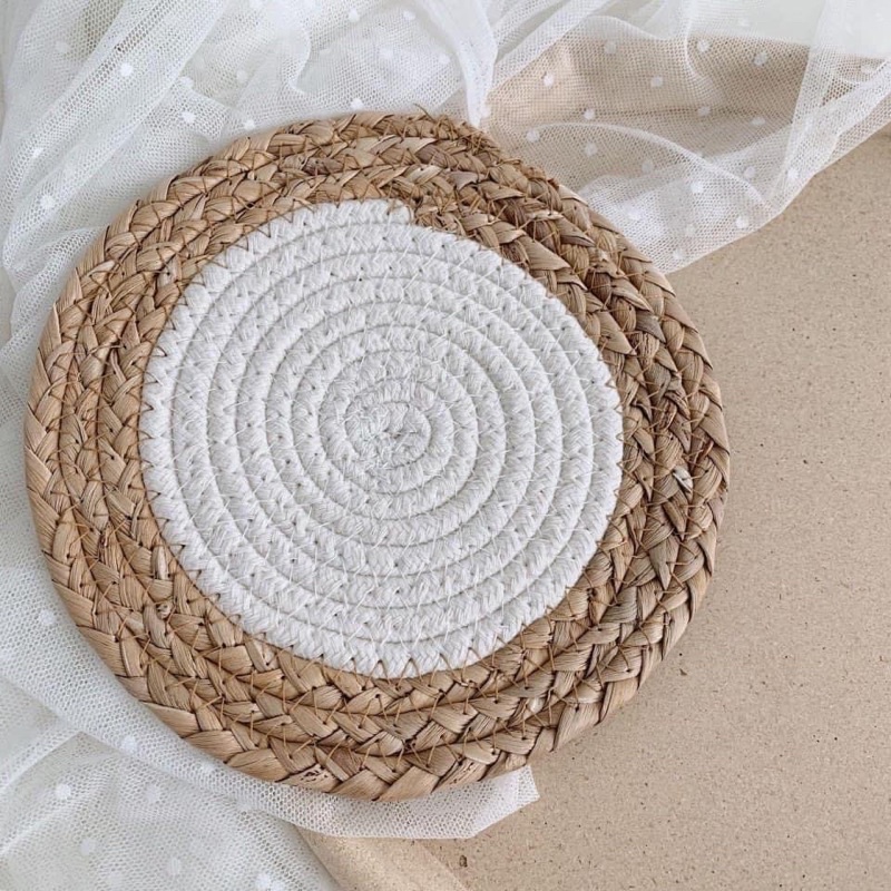 Thảm cói  chụp mẫu ảnh nail