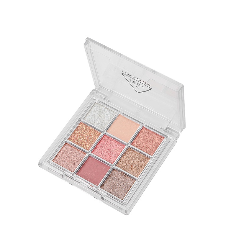Bảng phấn mắt mini 9 ô vuông nội địa trung IC EECK STYLENANDA nhiều tone màu nhũ kim tuyến makeup đôi mắt quyến rũ | BigBuy360 - bigbuy360.vn