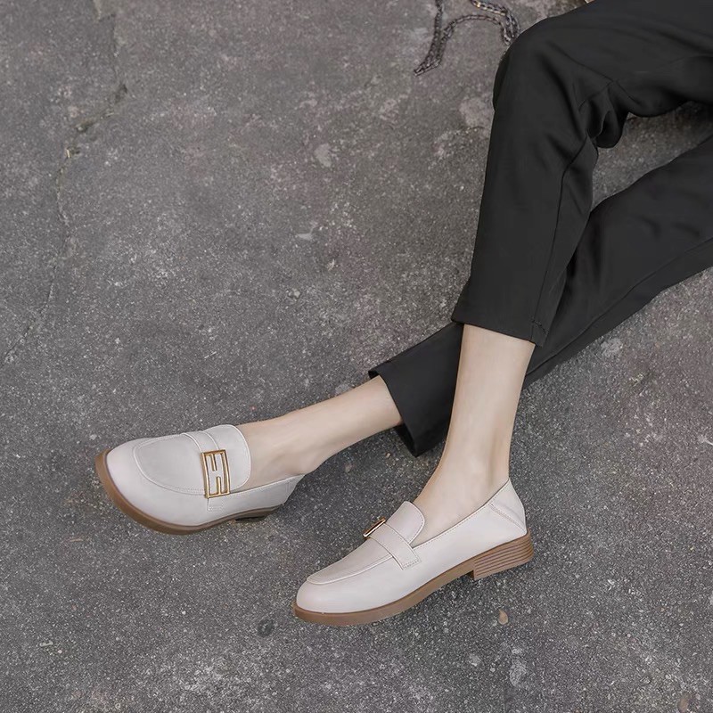 [Mã FATHANG5 giảm 10K đơn 50K] HÀNG MỚI CÓ SẴN Giày nữ búp bê xỏ lười moca loafer oxford nữ da mềm ảnh thật 3cm bệt | BigBuy360 - bigbuy360.vn