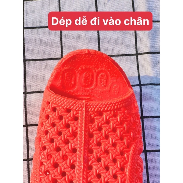 Dép tổ ong nam nữ nhiều màu loại  đế dầy cao cấp mềm mại êm chân chống nước đi trong nhà văn phòng nhà tắm