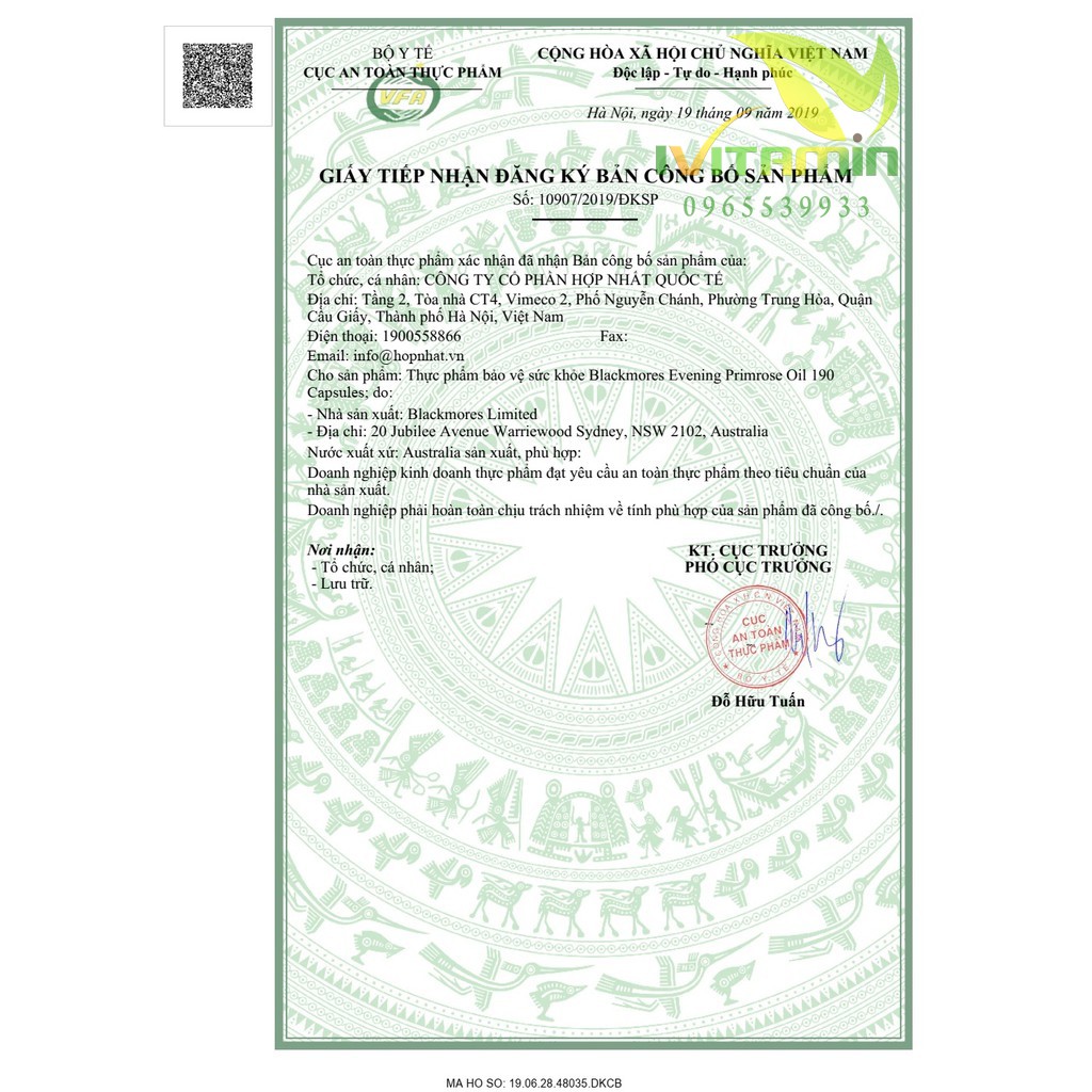 Tinh dầu hoa anh thảo Evening Primrose Oil Blackmore 190 viên | BigBuy360 - bigbuy360.vn