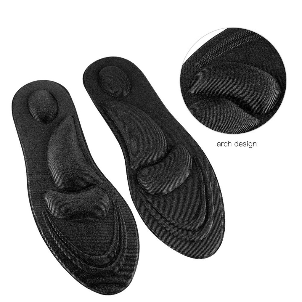 [CHOO] Massage Insoles Flat Feet Arch Support Memory Foam Men Insole Shoe Pad Moisture Wicking Anti-odor