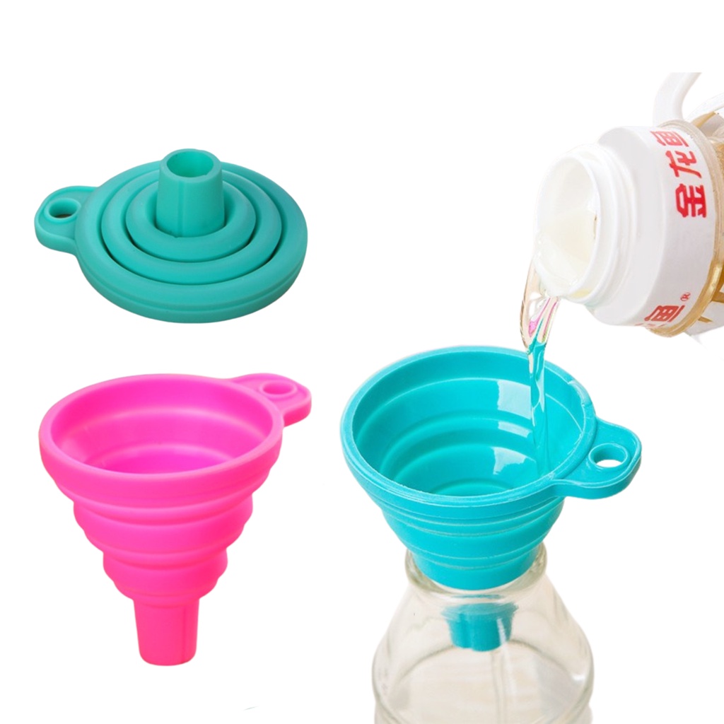 Phễu Gấp Gọn Nhỏ Xinh Chất Liệu Silicon Chịu Nhiệt Tốt