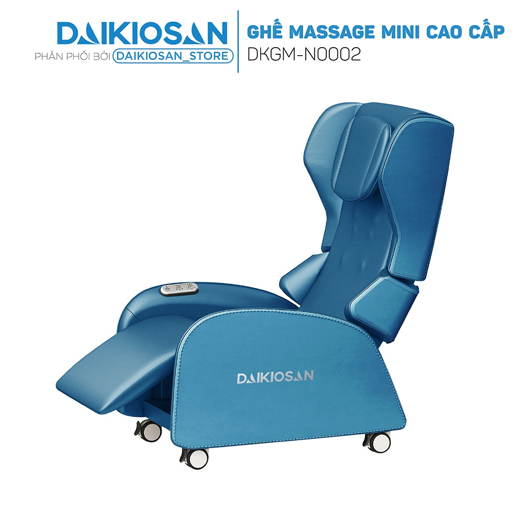 Ghế Massage mini cao cấp DKGM-N0002 nhỏ gọn tiện lợi - Bánh xe, gập gọn, chế độ ngả lưng, 3 chế độ Massage