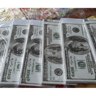 Set 5 bao lì xì hình 100 đô la