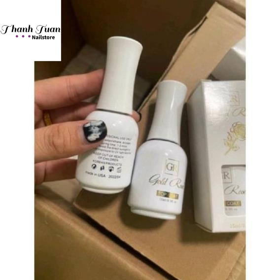 Sơn gel base top Gold Rose cao cấp,chống xước, độ bền cao.Hoa Hồng ,hàng chính hãng  - Phụ kiện đồ nail