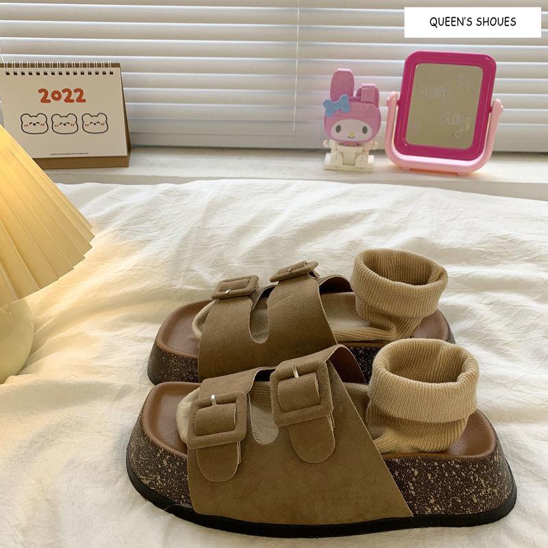 Dép Sandal Birkenstock Đế Dày Thời Trang Mùa Hè Hàn Quốc Cho Nữ