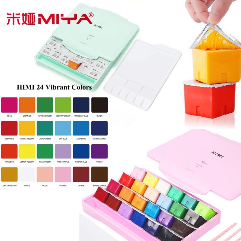 Màu GOUACHE HIMI dạng thạch