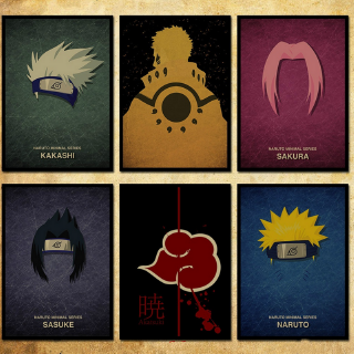 1 Tấm Poster Phim Hoạt Hình Naruto Trang Trí Tường