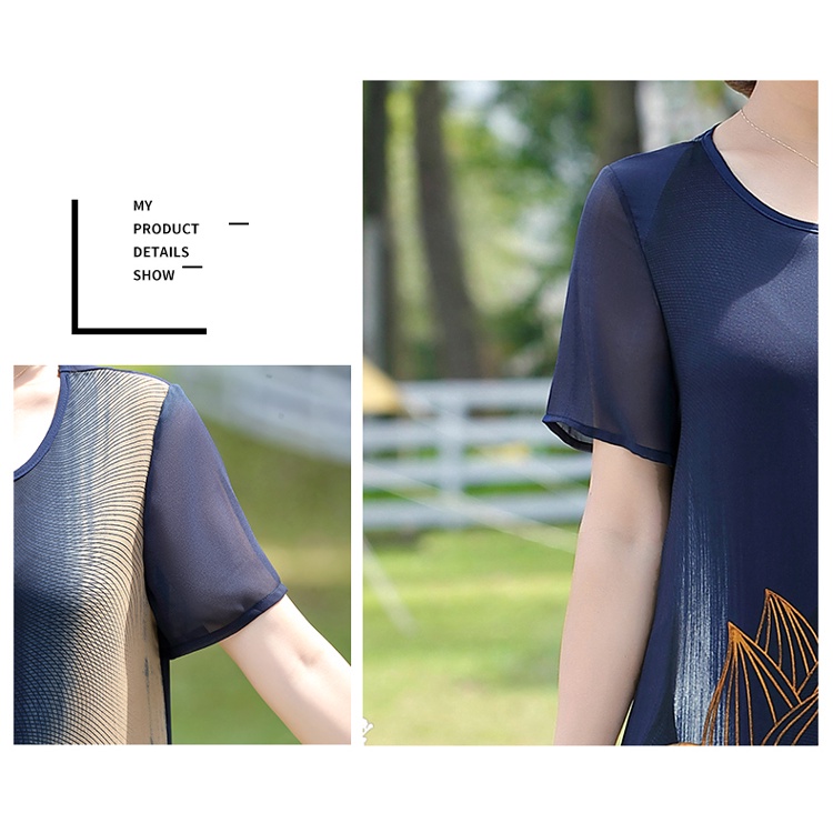 đầm trung niên váy trung niên cao cấp đầm cho nguoi trung niên Bộ Đầm Vải Voan Thời Trang Mùa Hè Dành Cho Phụ Nữ Trung Niên 2023