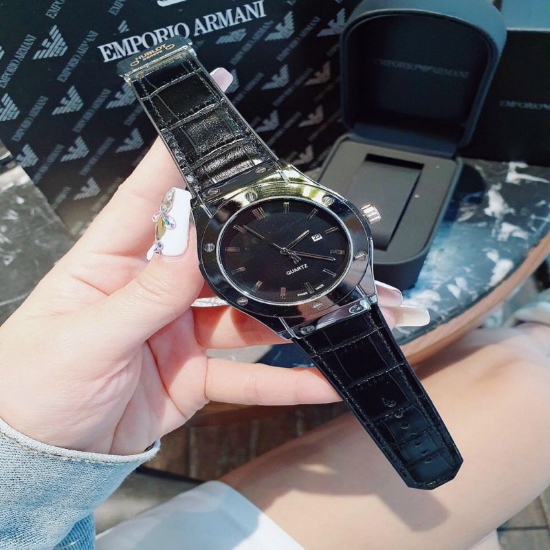 Đồng Hồ Nam Hublot Đính Đá Dây Cao Su Thơm Cao Cấp Thời Trang Chống Nước Đẹp