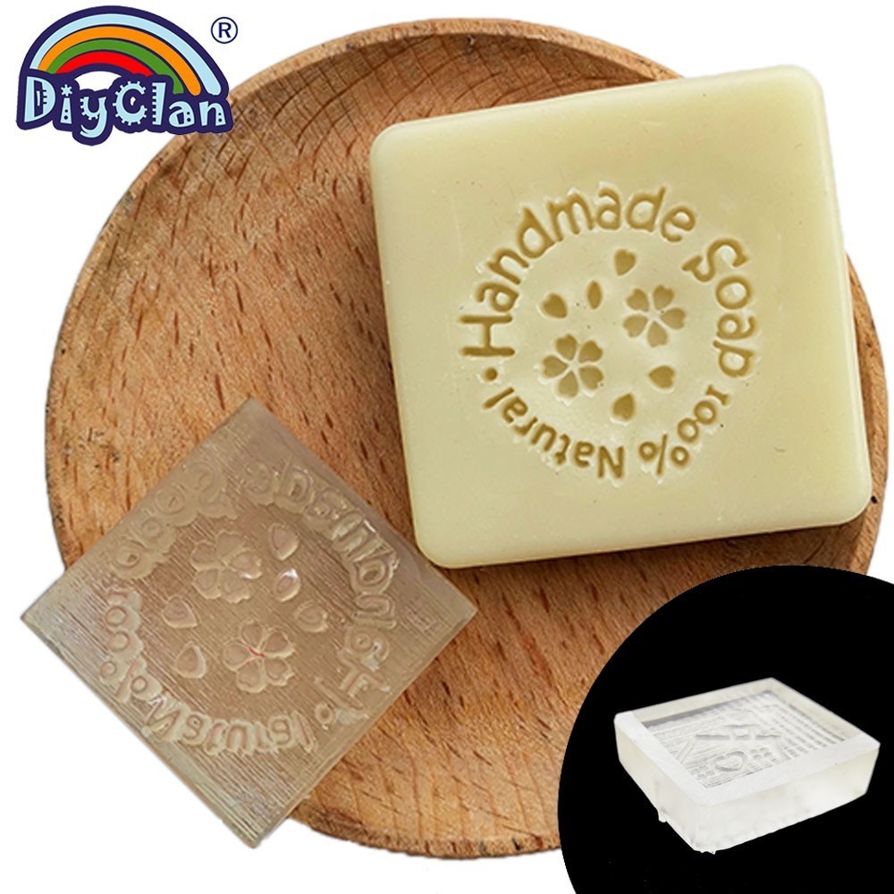 Con Dấu 100% Acrylic Trong Suốt Dùng Làm Xà Phòng/Sổ Tay DIY
