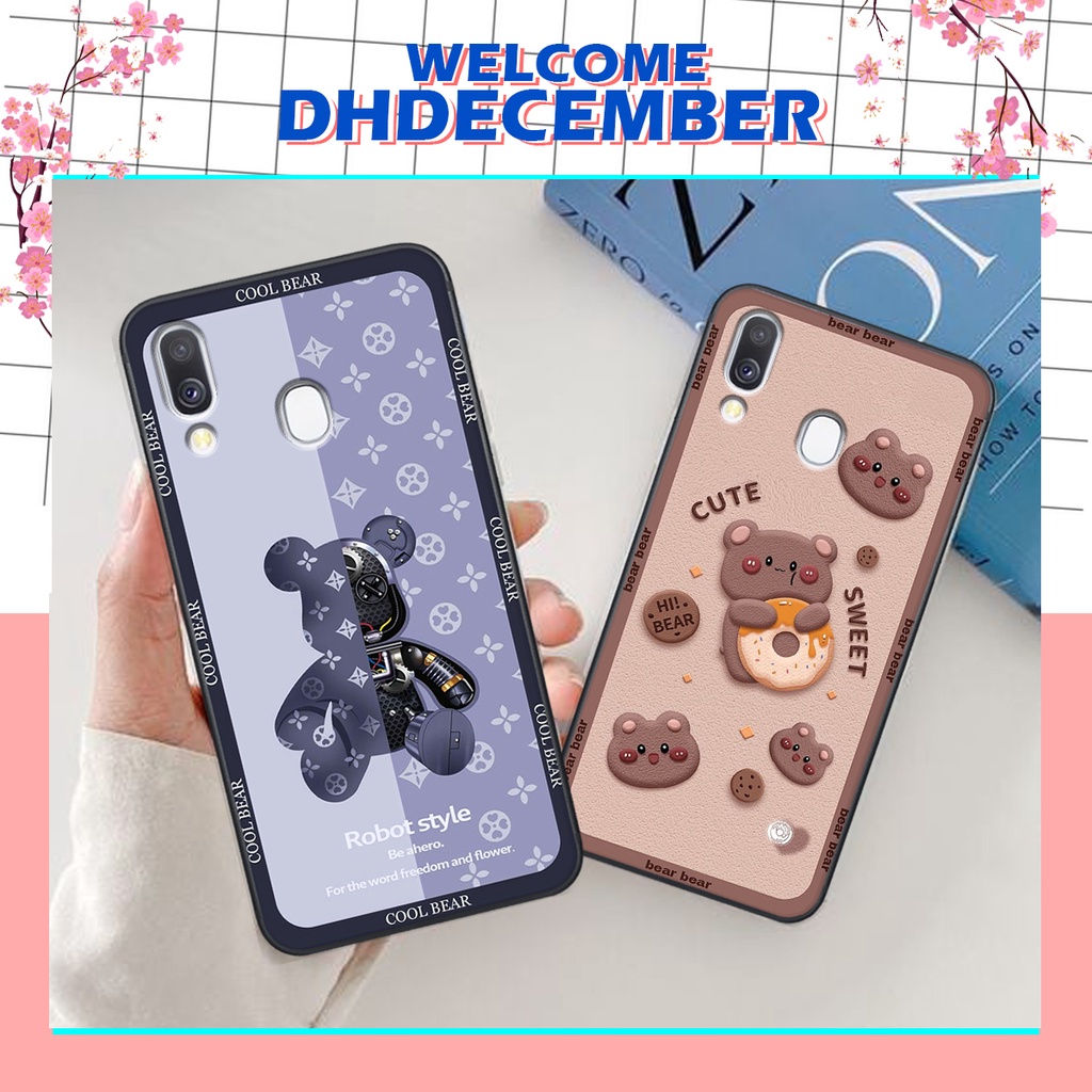 Ốp lưng Samsung A40 in hình 3D gấu mới nhất - sang - chảnh - ĐẸP- BỀN
