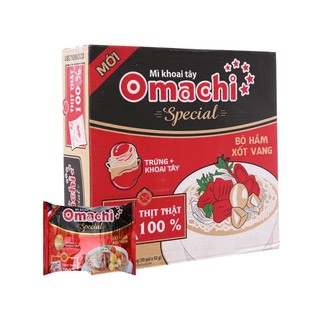 thùng 30 gói mì khoai tây omachi bò hầm xốt vang (30gói×92g)