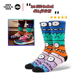 Tất STANCE Monster 🚛 FREESHIP 🚛 Tất Vớ Thể Thao Nam Nữ Cổ Cao Thấm Hút Mồ Hôi Tốt Có Đệm Cushion - SSS