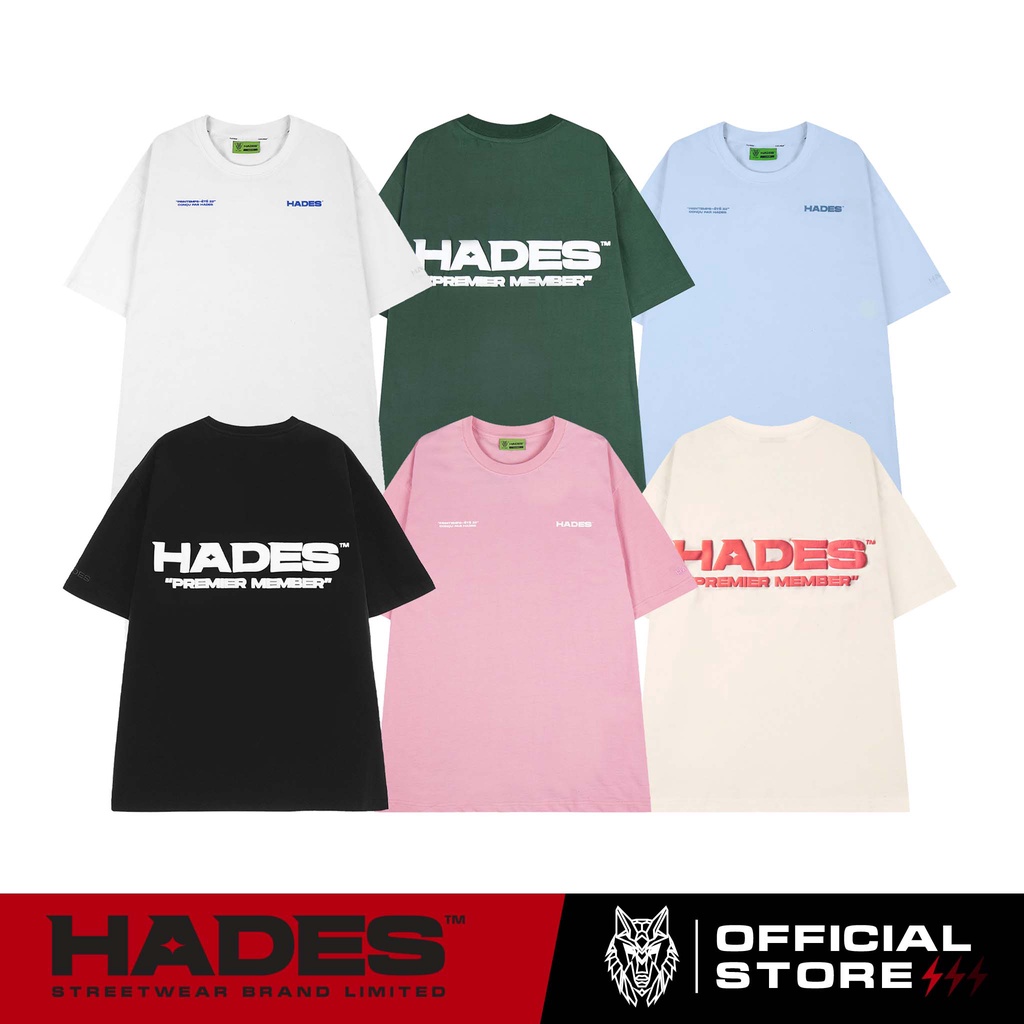 [Mã FADEP0610 giảm 10K đơn 99K] Áo Thun Tay Lỡ Unisex Premier 100% Cotton - HADES Brand Chính Hãng