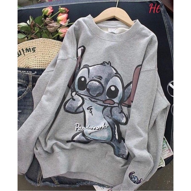 Áo nỉ cổ tròn Stit chống tay H26