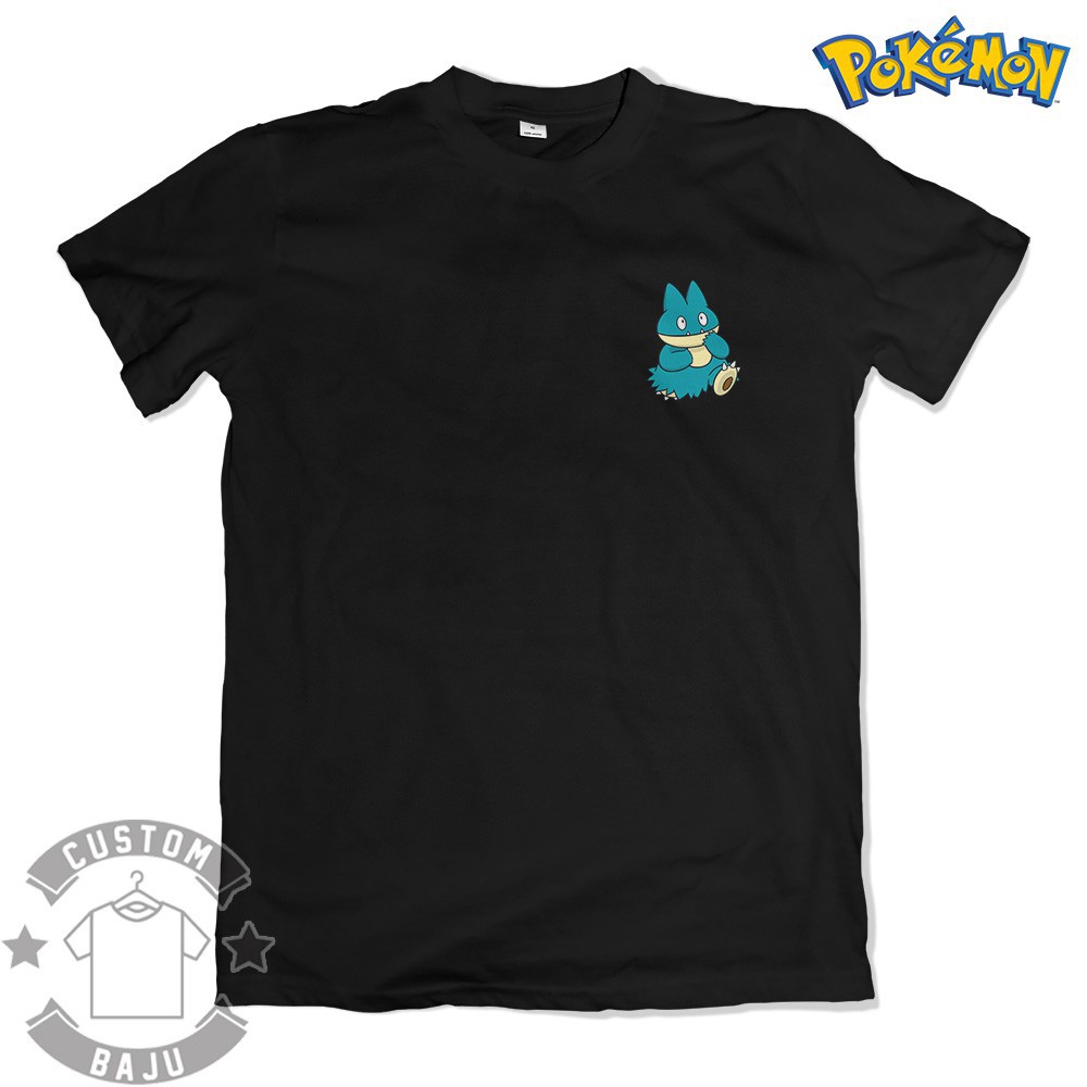 Mẫu áo thun in hình Pokemon Munchlax Logo Game T-shirt độc đẹp