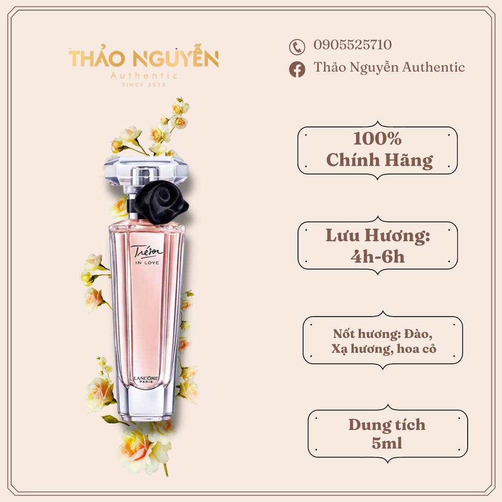 Nước hoa mini nữ Lancome Tresor in Love 5ml - Hàng chính hãng