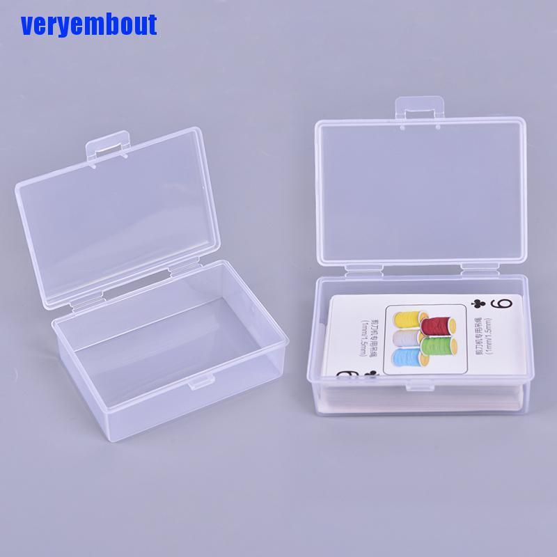 Set 2 Hộp Nhựa Trong Suốt Đựng Thẻ Bài Tiện Dụng