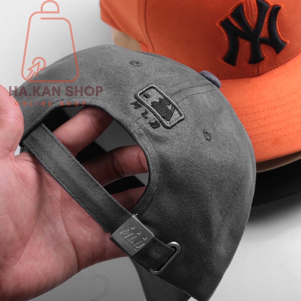 MŨ LƯỠI TRAI MLB NEWYORK SUEDE DA LỘN NEW 2022 4 MÀU CHUẨN STORE