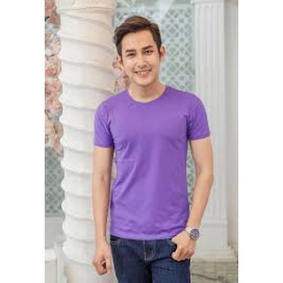 Combo 6 áo thun trơn Unisex (Đen, Trắng, Đỏ, Vàng, Cam, Tím)