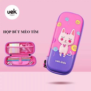 Hộp bút UEK Mèo tím size nhỏ