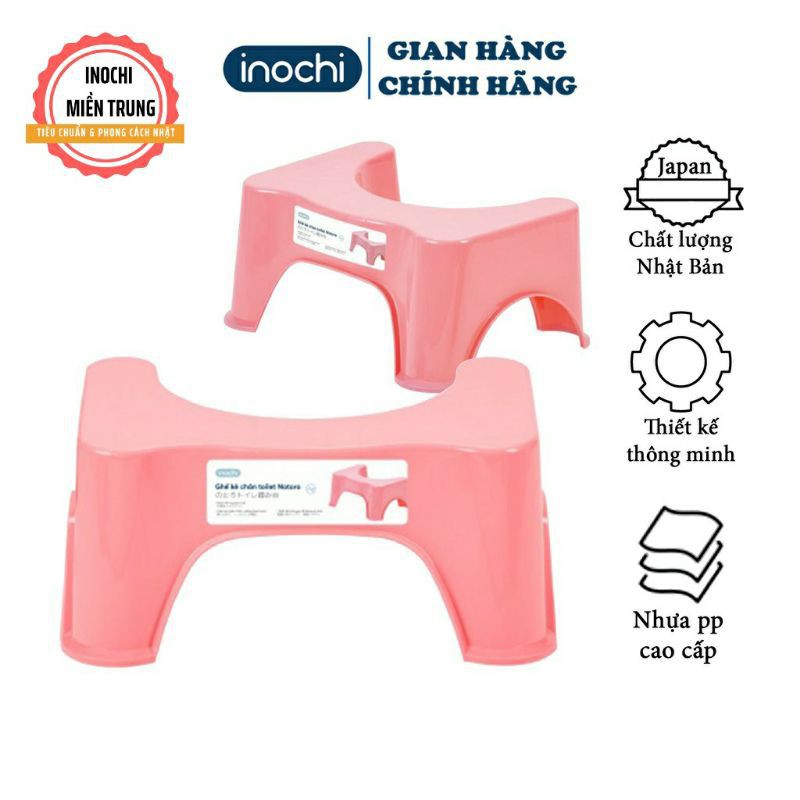 Ghế nhựa kê chân toilet cao cấp Inochi (giải pháp chống táo bón và tê chân) (VUI LÒNG IB SHOP ĐỂ CHỌN MÀU HIỆN CÓ)