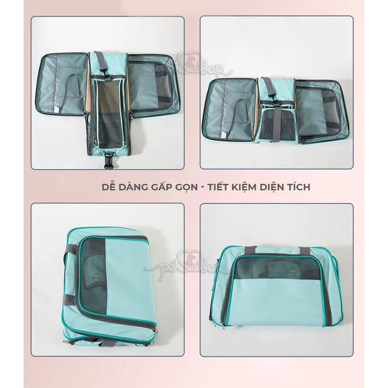 Túi vận chuyển chó mèo hàng thiết kế cao cấp vải dệt mật độ cao siêu bền nhiều màu sắc
