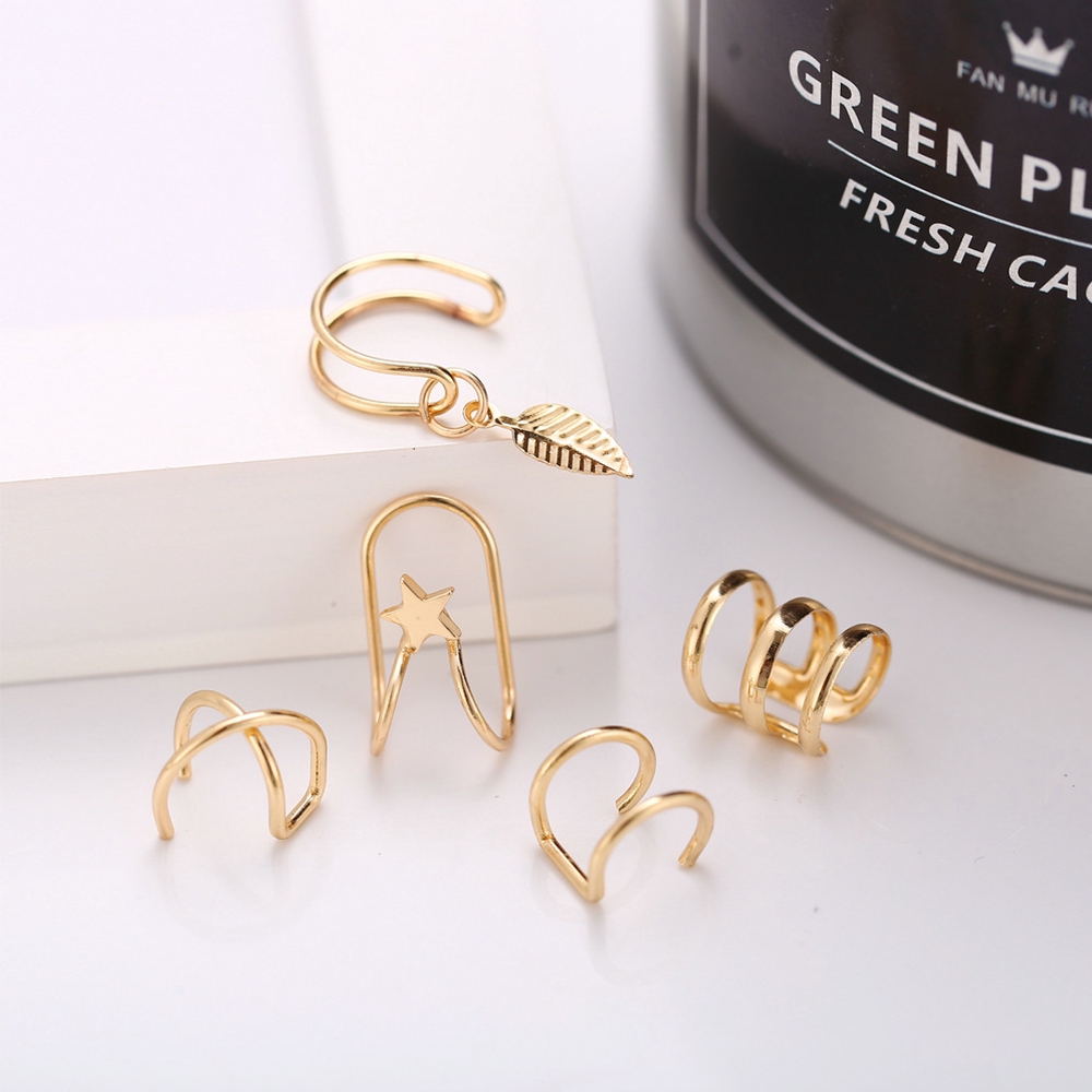 Set 5 Khuyên Vành Tai Nhiều Kiểu Dáng Xinh Xắn Cho Nữ