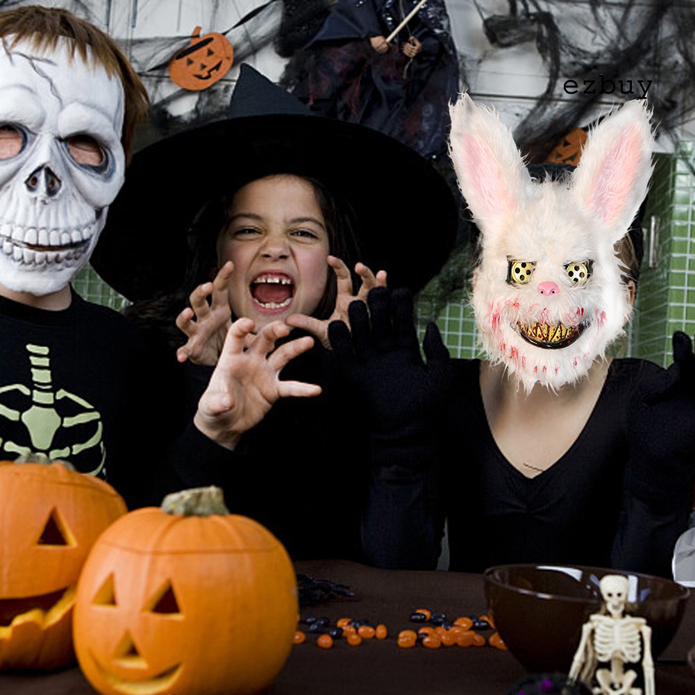 Mặt nạ gấu/thỏ đẫm máu đáng sợ kinh dị hóa trang Halloween