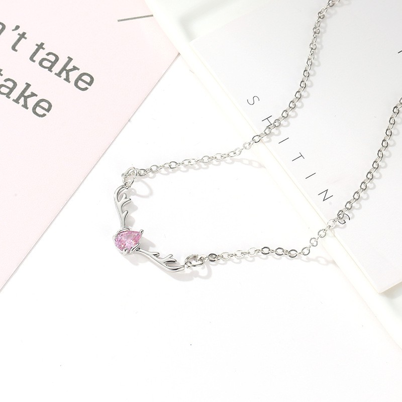 Vòng cổ chuỗi hợp kim mặt hình sừng hươu thời trang đẹp mắt cho nữ