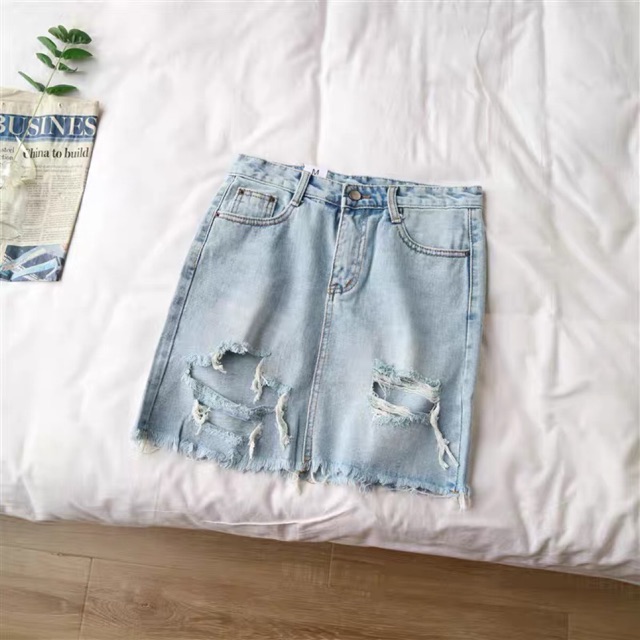 CHÂN VÁY JEAN ( ẢNH FEEDBACK KẾ BÊN)
