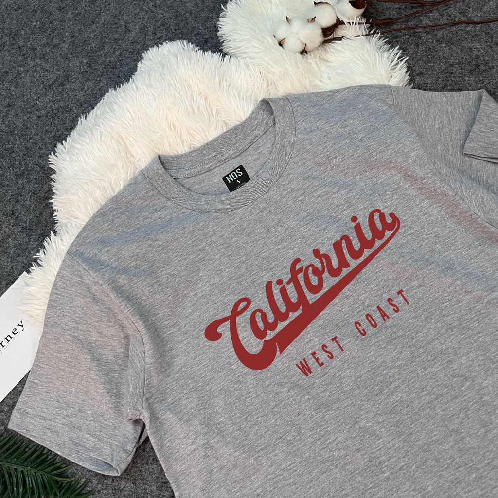 Áo thun HOS California - form rộng unisex, vải 100% thun cotton chất đẹp