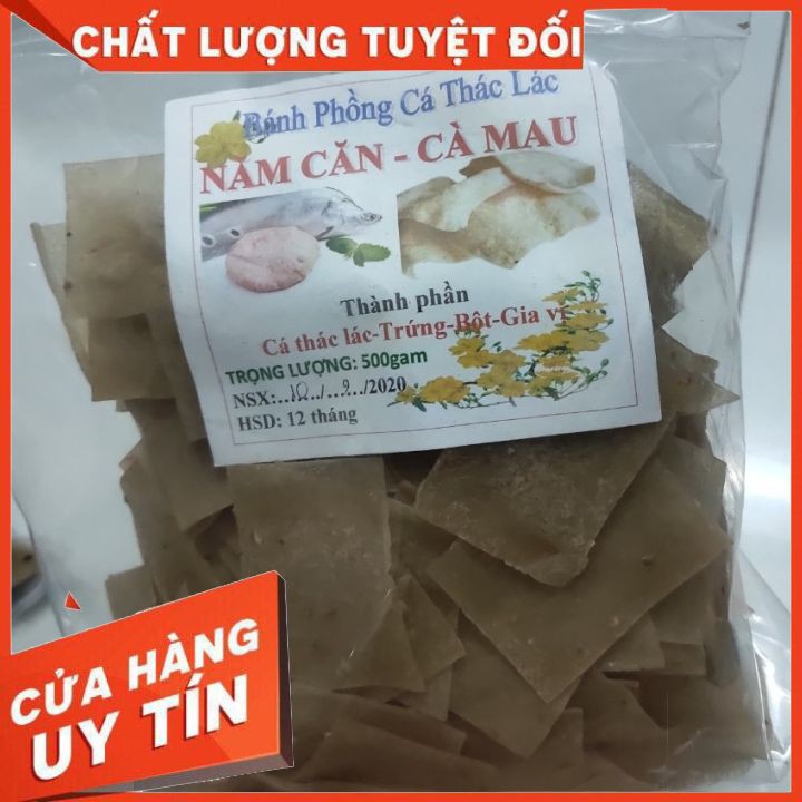 FreeShip (Đặc Sản Năm Căn) Bánh Phồng Cá Thác Lác (Gói 500gr)