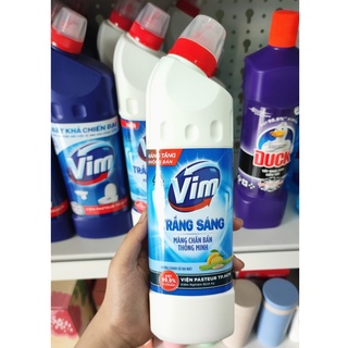 Vim tẩy rửa bồn cầu và tolet hương chanh xả chai 450ml