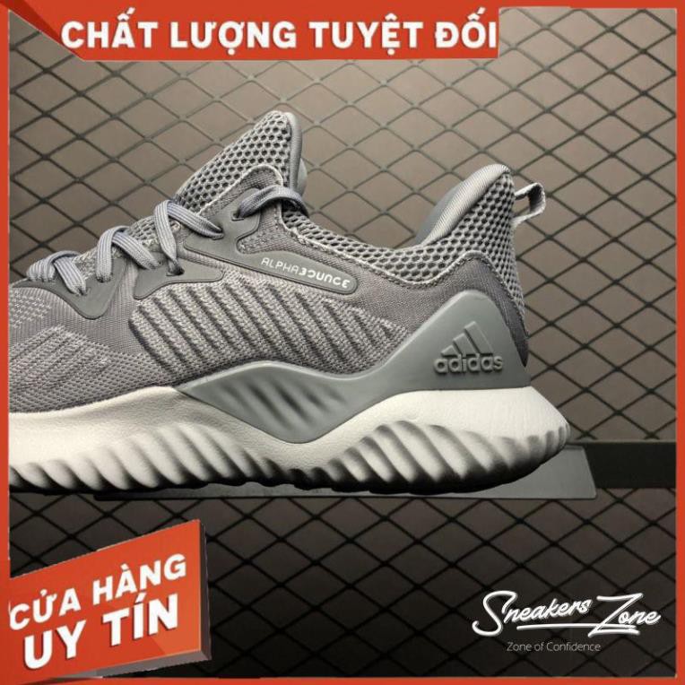 (FREE SHIP + HỘP + QUÀ) Giày thể thao sneaker nam nữ ALPHABOUNCE Beyond 2018 Grey white Xám đế trắng | BigBuy360 - bigbuy360.vn