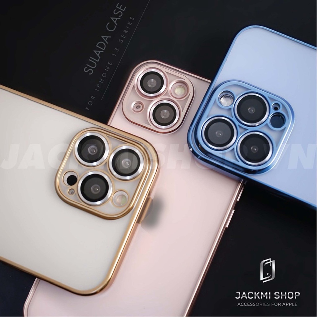 Ốp lưng Sulada lưng nhám chống vân bảo vệ camera cho điện thoại ip 13 13 pro 13 pro max